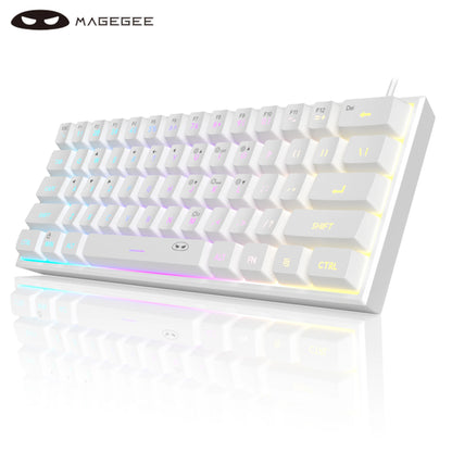 MageGee Mini 60% Gaming Keyboard, RGB Backlit 61 Key Ultra-Compact