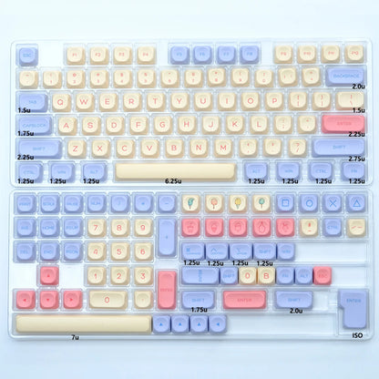 KBDiy KOA Profile Keycap GMK Style Retro 9009 Theme PBT Keycaps For