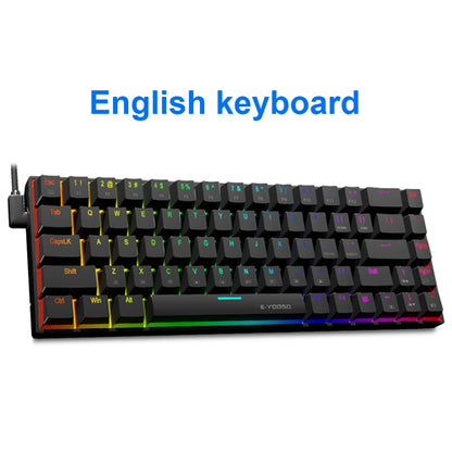 E-YOOSO Z686 RGB USB 60% Mini slim Mechanical Gaming Wired Keyboard