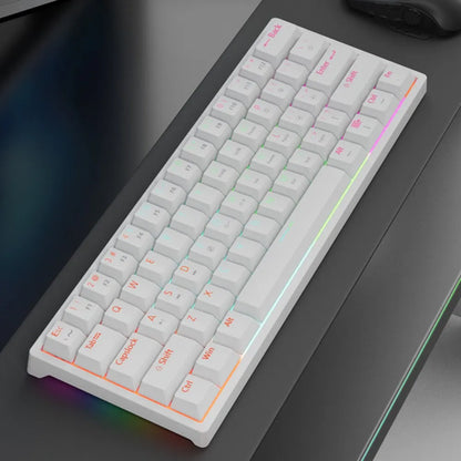 MUCAI MK61 USB Gaming Mechanical Keyboard 61 Keys Red Switch Wired