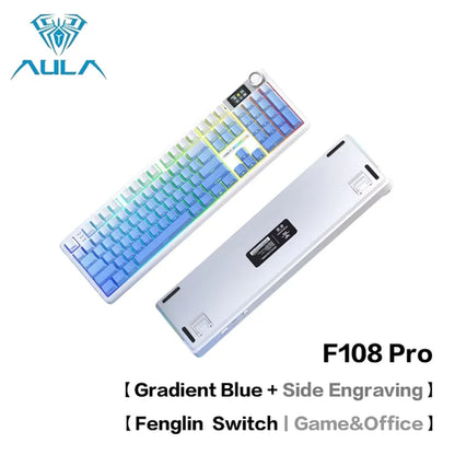 AULA F108 Pro Bluetooth 2.4G wired three-mode connection mechanical