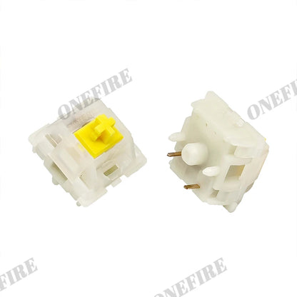 Gateron Milky Pro Switches Milky Yellow Pro Red Linear Pre Lubed