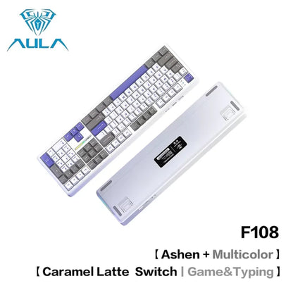 AULA F108 Pro Bluetooth 2.4G wired three-mode connection mechanical