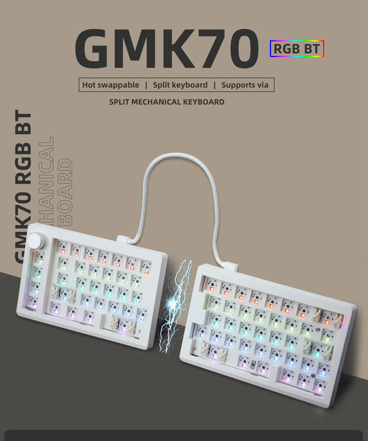 GMK70 Split Type Customized Gaming Mechanical Keyboard Kit Hot