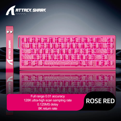 ATTACK SHARK X68HE Magnetic Keyboard Red Wired Mechanical for Pro