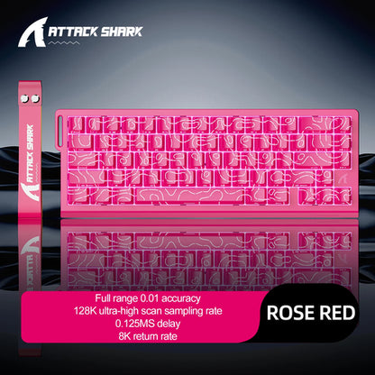 ATTACK SHARK X68HE Magnetic Keyboard Red Wired Mechanical for Pro