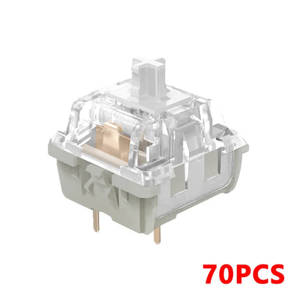 KBDiy Kang White V3 Switches for DIY Aula F87 Mechanical Keyboard