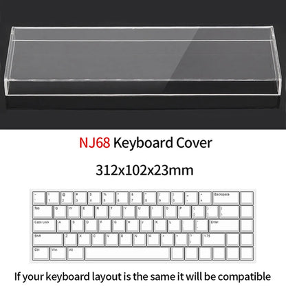 Acrylic Keyboard Clear Protector Case Mechanical Keyboard Dust Cover