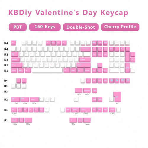 KBDiy GMK Keycap Double Shot GMK Olivia Shoko Jamon WOB Red Samurai