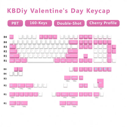 KBDiy GMK Keycap Double Shot GMK Olivia Shoko Jamon WOB Red Samurai
