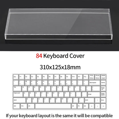 Acrylic Keyboard Clear Protector Case Mechanical Keyboard Dust Cover