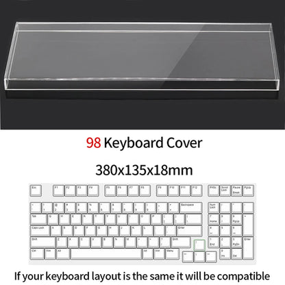 Acrylic Keyboard Clear Protector Case Mechanical Keyboard Dust Cover
