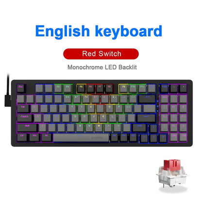 E-YOOSO Z94 USB Mechanical Gaming Keyboard Wired Monochrome Backlit 94