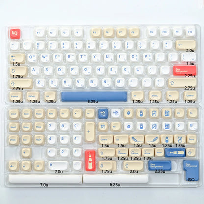 KBDiy KOA Profile Keycap GMK Style Retro 9009 Theme PBT Keycaps For