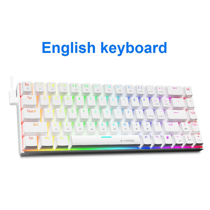 E-YOOSO Z686 RGB USB 60% Mini slim Mechanical Gaming Wired Keyboard