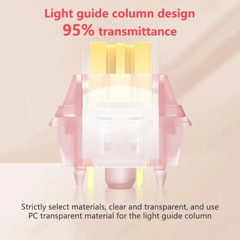 Outemu Silent Peach V3 Switch Lubed Silent Lemon V3 Switches