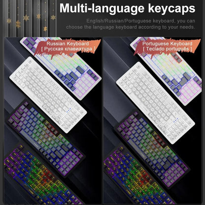 E-YOOSO Z94 USB Mechanical Gaming Keyboard Wired Monochrome Backlit 94