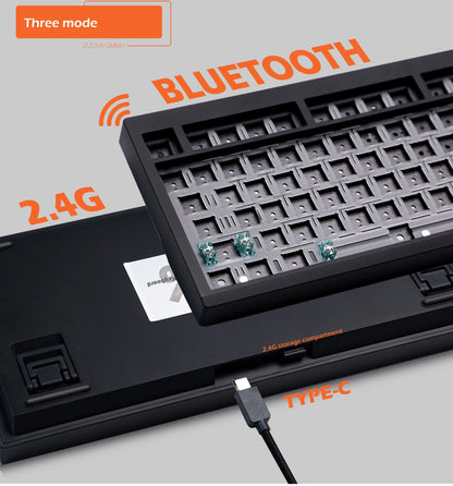 ZUOYA GMK81 Mechanical Keyboard Kit Hot-swappable Bluetooth 2.4G