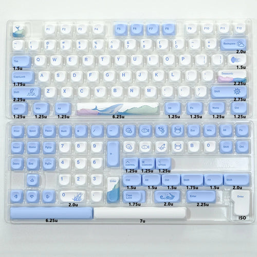 KBDiy KOA Profile Keycap GMK Style Retro 9009 Theme PBT Keycaps For