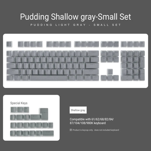 129 Keys Pudding Keycaps OEM Profile PBT Double Shot Keycap For Mx