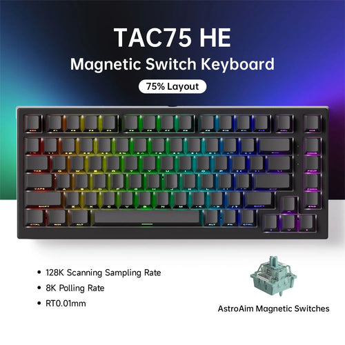 AKKO TAC75 HE Magnetic Switch Keyboard 75% Gaming Keyboards Rapid