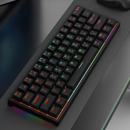 MUCAI MK61 USB Gaming Mechanical Keyboard 61 Keys Red Switch Wired