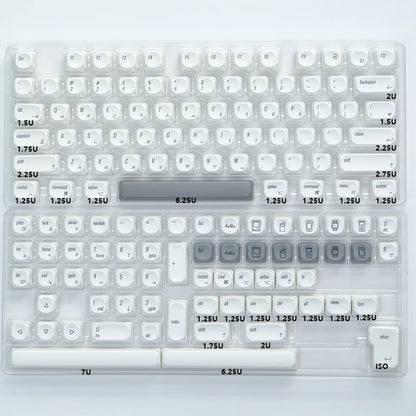 KBDiy KOA Profile Keycap GMK Style Retro 9009 Theme PBT Keycaps For