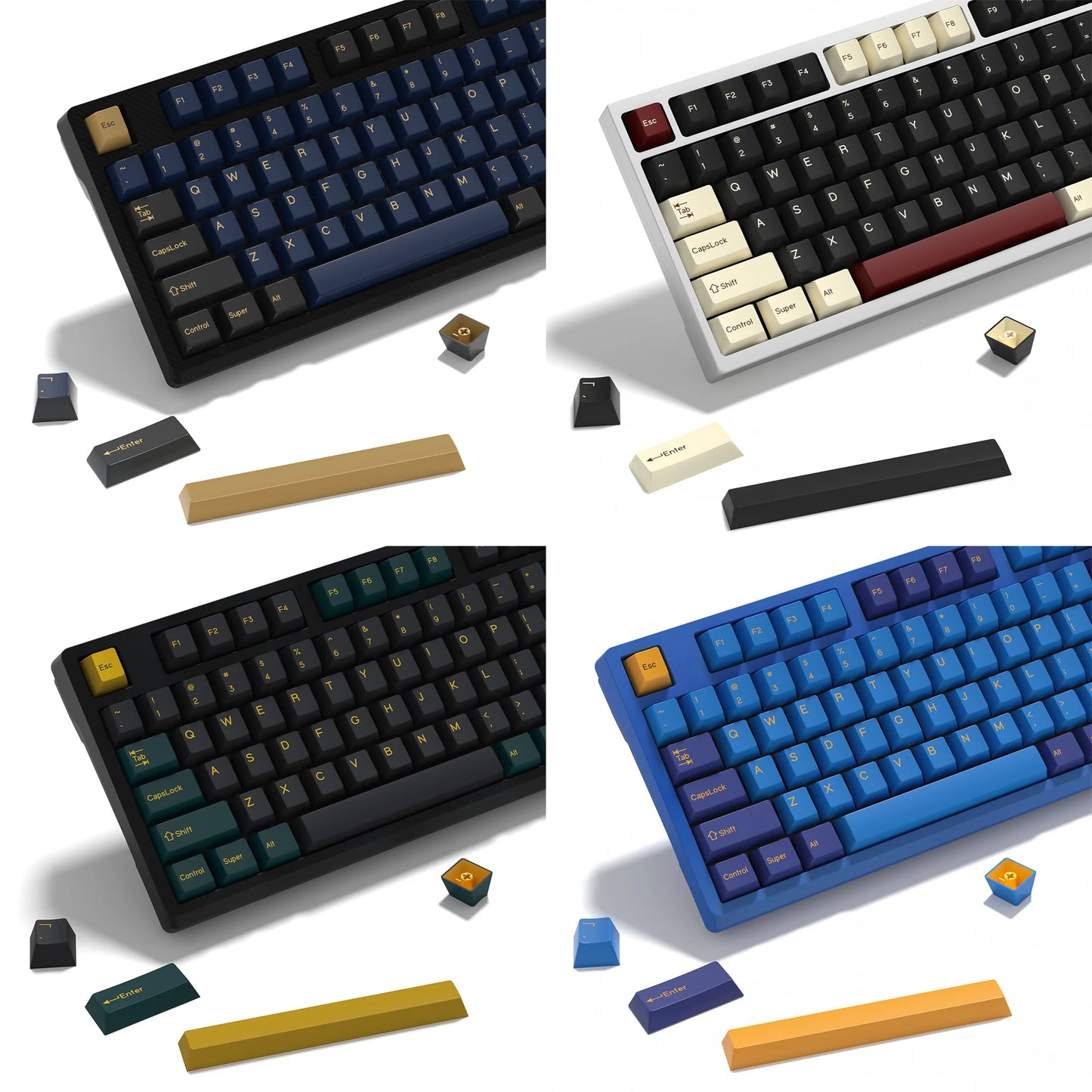 KBDiy GMK Keycap Double Shot GMK Olivia Shoko Jamon WOB Red Samurai