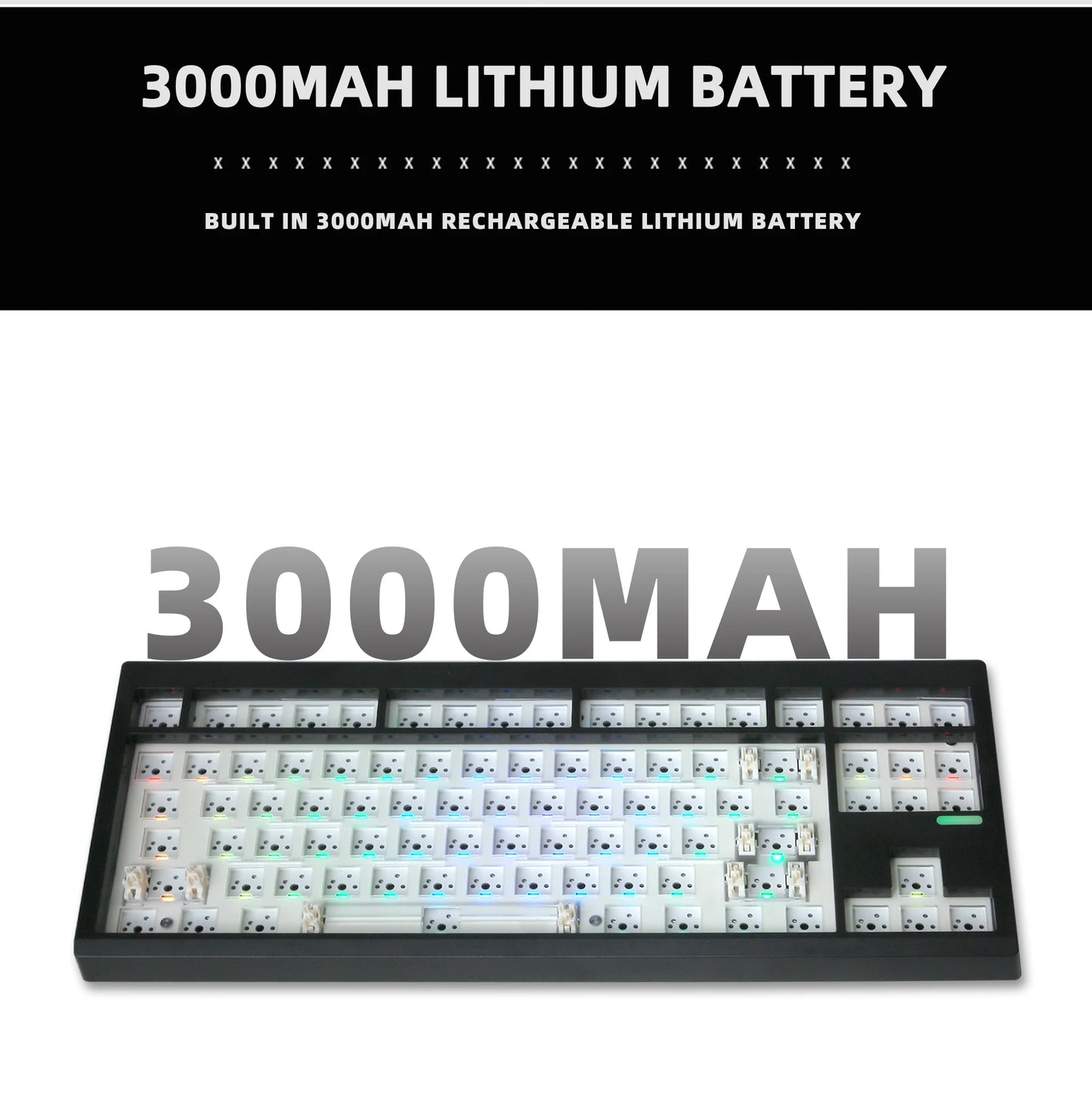 ZUOYA GMK87-L Mechanical Keyboard KIT 3-Mode Wireless Bluetooth Hot