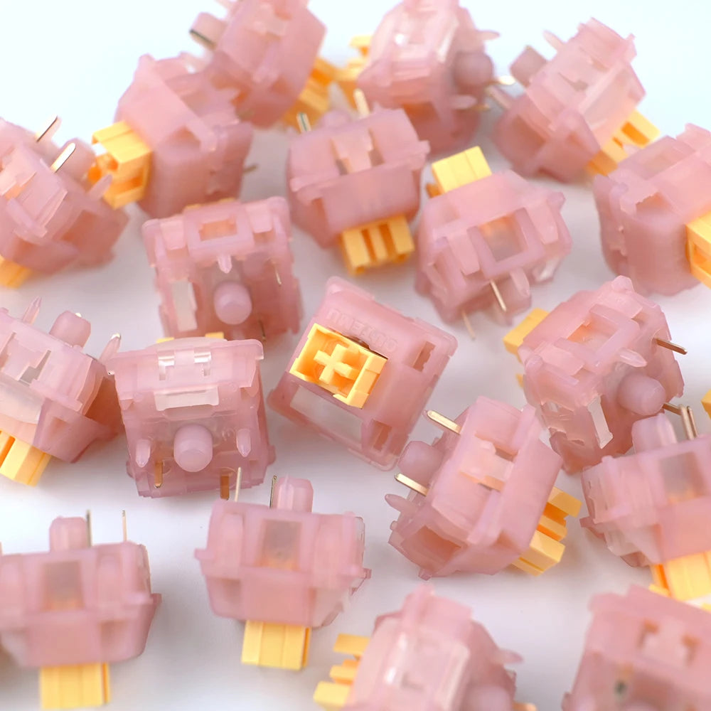 Outemu Silent Peach V3 Switches Lubed Update Silent Lemon V3 Switch