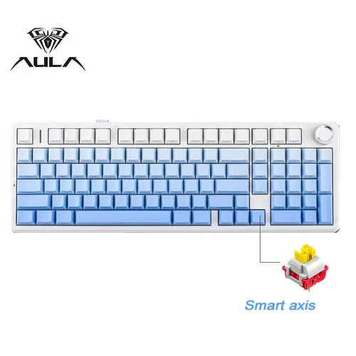 AULA F99PRO Gaming Mechanical Keyboard 99 Key Three Mode Wireless Hot
