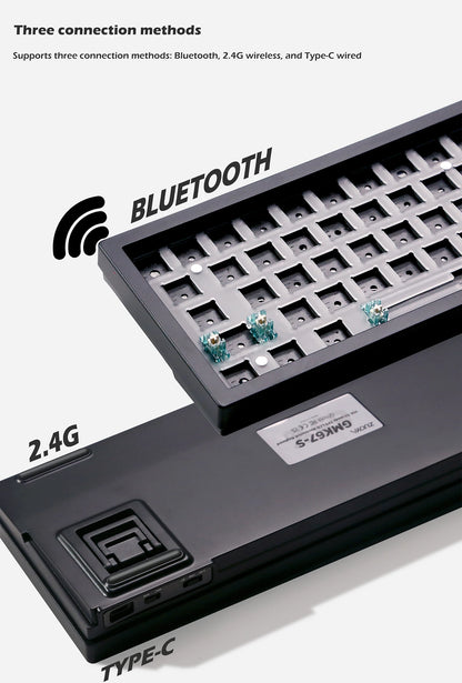 ZUOYA GMK67-S Gaming Mechanical Keyboard KIT Wireless Bluetooth