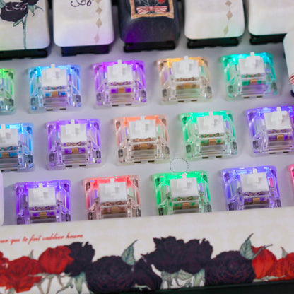 KBDiy Kang White V3 Switches for DIY Aula F87 Mechanical Keyboard