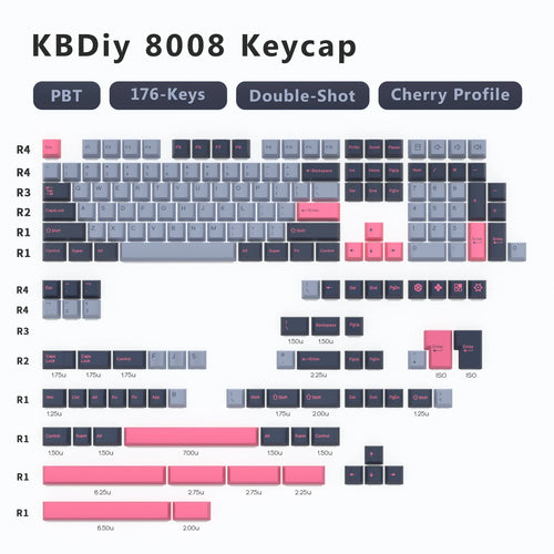 KBDiy GMK Keycap Double Shot GMK Olivia Shoko Jamon WOB Red Samurai