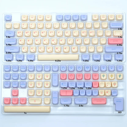 KBDiy KOA Profile Keycap GMK Style Retro 9009 Theme PBT Keycaps For