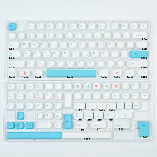 KBDiy KOA Profile Keycap GMK Style Retro 9009 Theme PBT Keycaps For