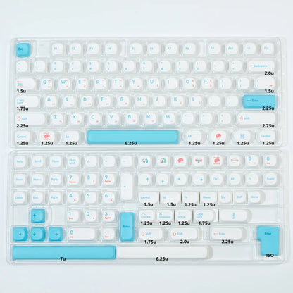 KBDiy KOA Profile Keycap GMK Style Retro 9009 Theme PBT Keycaps For