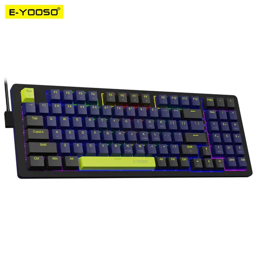 E-YOOSO Z94 USB Mechanical Gaming Keyboard Wired Monochrome Backlit 94