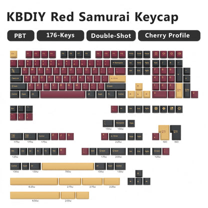 KBDiy GMK Keycap Double Shot GMK Olivia Shoko Jamon WOB Red Samurai