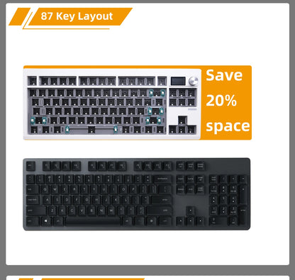 ZUOYA Gmk87 Gasket-mounted Bluetooth 5.1/2.4G/Type-C Wired Mechanical