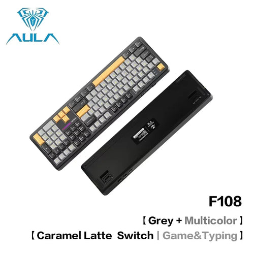 AULA F108 Pro Bluetooth 2.4G wired three-mode connection mechanical