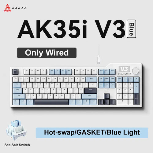 NEW Ajazz AK35I V3 MAX Tri-mode Wired Bluetooth Wireless Gaming
