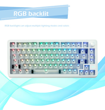 ZUOYA LS02 Mechanical Keyboard Kit Hot-swappable Bluetooth 2.4G