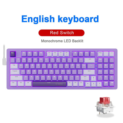 E-YOOSO Z94 USB Mechanical Gaming Keyboard Wired Monochrome Backlit 94