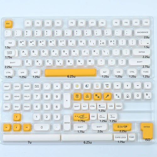 KBDiy KOA Profile Keycap GMK Style Retro 9009 Theme PBT Keycaps For