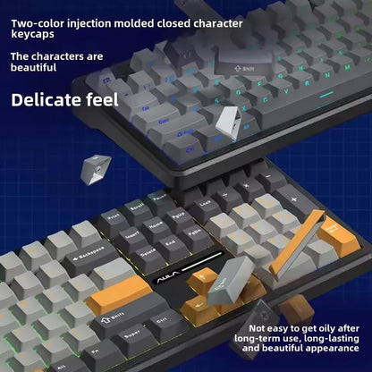 AULA F108 Pro Gaming Mechanical Keyboard Tri Mode Custom Multi-Knob