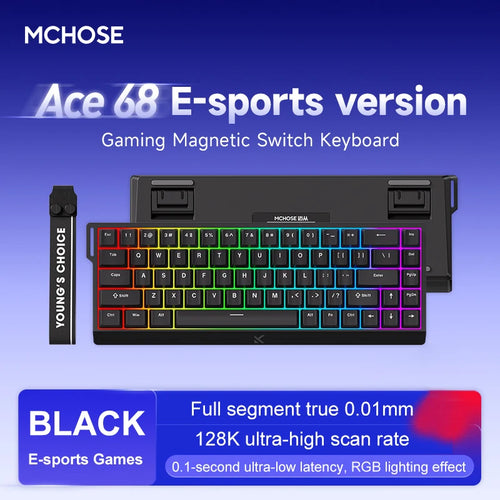 ACE60 Pro MCHOSE ACE68 Magnetic Keyboard Wired Mechanical for Gaming