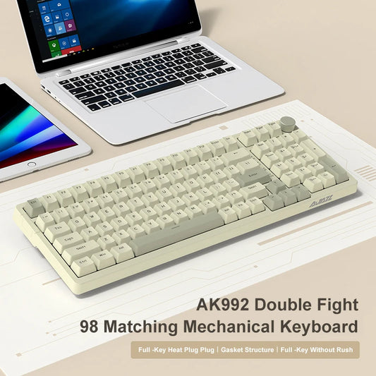 Ajazz AK992 Wired Mechanical Keyboard 98-Key Full Layout  Hot-Swap USB