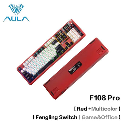 AULA F108 Pro Bluetooth 2.4G wired three-mode connection mechanical