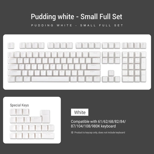 129 Keys Pudding Keycaps OEM Profile PBT Double Shot Keycap For Mx